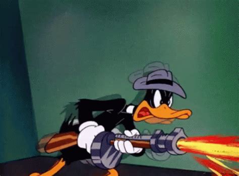 Daffy Duck Gun GIF - DaffyDuck Gun - Discover & Share GIFs