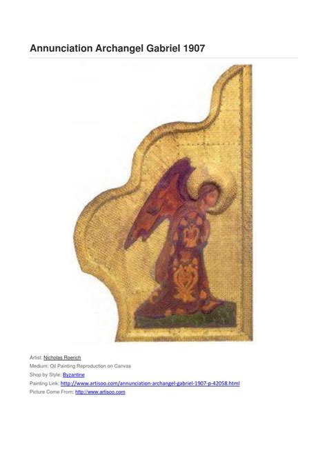 Annunciation Archangel Gabriel 1907 by geng mima - Issuu