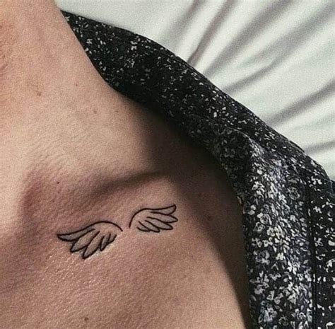 91 Epic Angel Wings Tattoo Ideas [2024 Inspiration Guide] | Simple neck ...