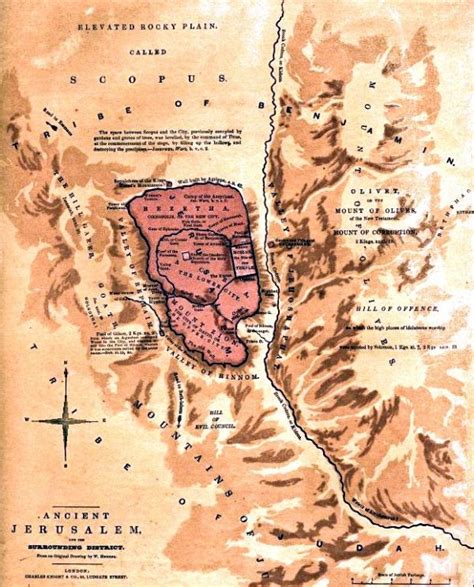 an old map shows the location of several places in the desert, including mountains and valleys