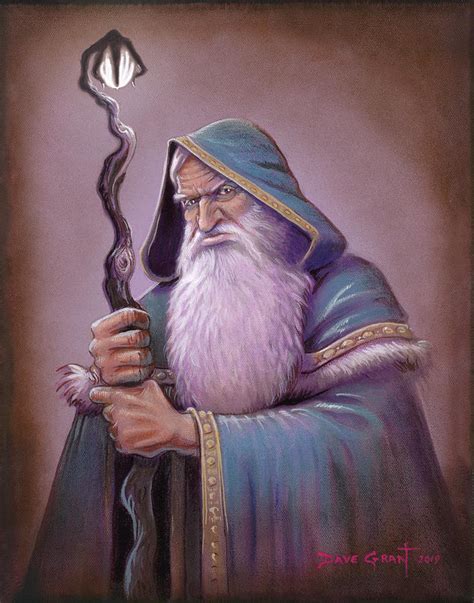 Merlin the Wizard Painting by David Grant | Pixels