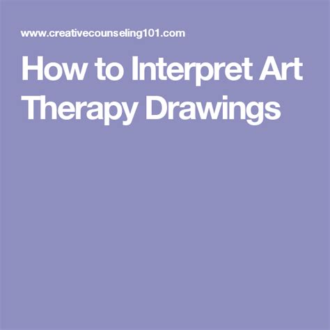 How to Interpret Art Therapy Drawings | Art therapy, Art therapy ...