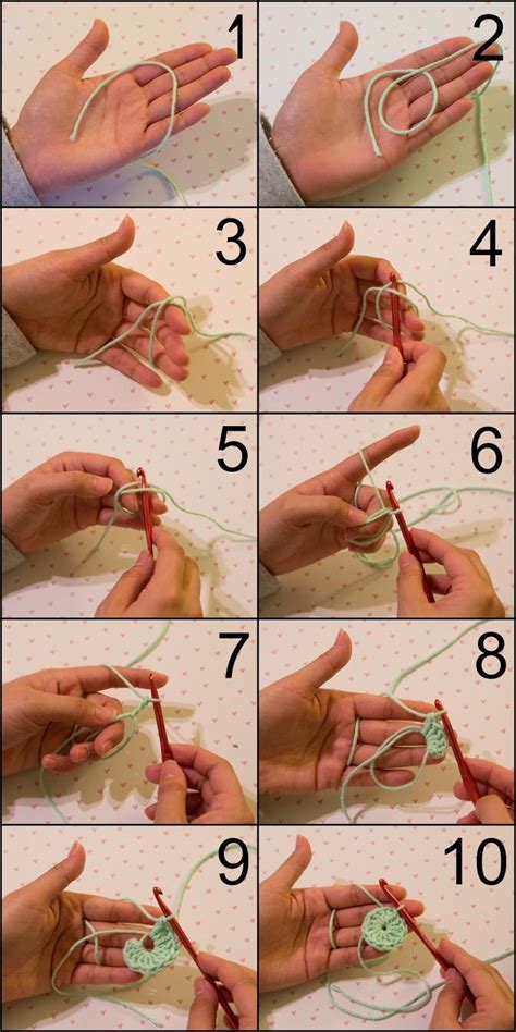 noelani-hwang: crochet magic ring | Crochet stitches for beginners, Crochet stitches guide ...