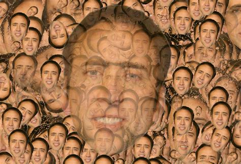 Nicolas Cage Faces Collage