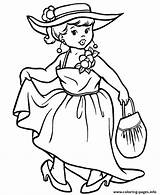 Costume Girl Halloween S7800 Coloring Page Printable sketch template