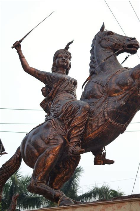 Brass Statue of Rani of Jhansi, a Female Freedom Fighter of India ...