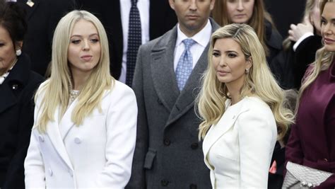 Ivanka, Tiffany Trump are mirror images in white on Inauguration Day