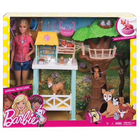Barbie® Woodland Animal Rescue Center Playset
