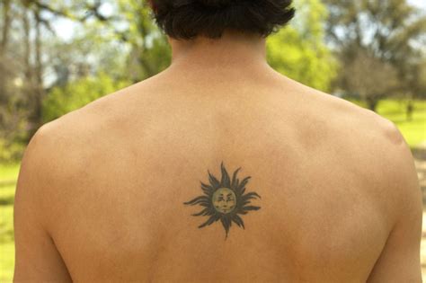 Sun Tattoo On Neck For Men - Wiki Tattoo