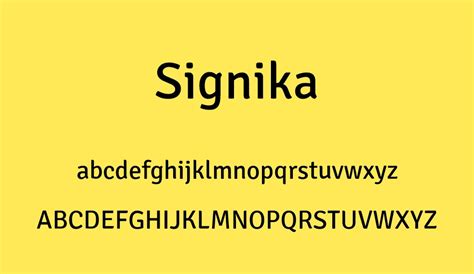 Signika font - Signika font download