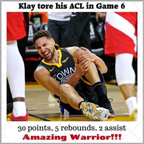 Klay Thompson ACL Injury Still Epic Game 6 Finals | Sports, NBA, NFL ...