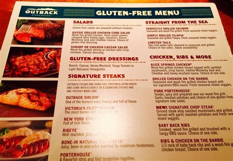 Menu at Outback Steakhouse, Naples Manor