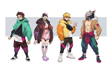 Biểu tượng đánh dấu #kimetsunoyaiba trên Twitter | Anime streetwear art ...