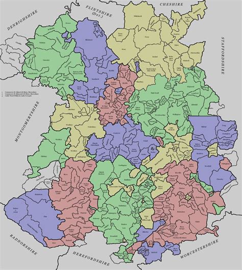 Shropshire County Map