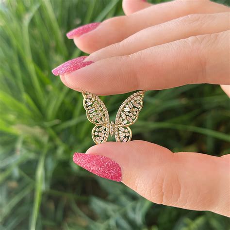 Dazzling Diamond Gold Butterfly Necklace