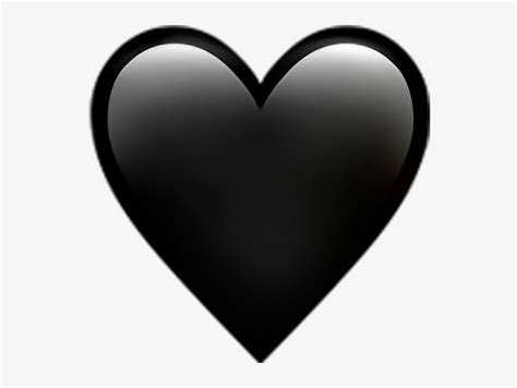 Heart Emoji Wallpaper Black Background Black Heart Emoji Stickers | Images and Photos finder