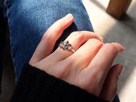 Fleur De Lis Ring Silver Fleur De Lis Ring Fleur De Lis | Etsy