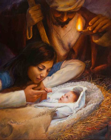 Jesus Christ Holding Baby