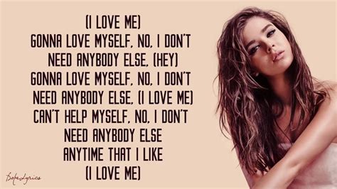 Hailee Steinfeld - Love Myself (Lyrics) 🎵 - YouTube