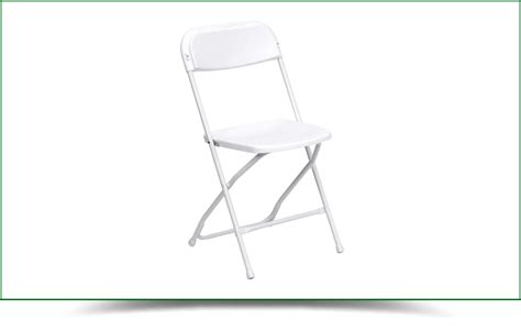 My Party Rentals Victorville - White Plastic-Metal Folding Chair