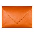 metallic/parelmoer envelop oranje-126