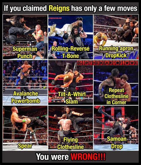 For those people who claim the 3X WWE World Heavyweight Champion got only few moves, You guys ...