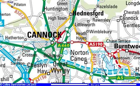 Cannock Map