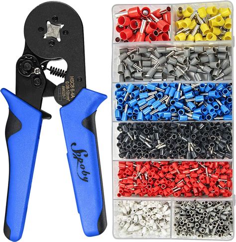 Ferrule Crimping Tool Kit - Sopoby Ferrule Crimper Plier AWG 28-7 (0.08 ...