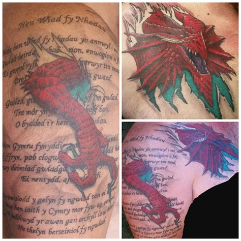 Pin by Paul Ingram on Welsh tattoo | Welsh tattoo, Tattoos, Watercolor ...