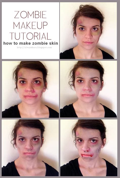 Halloween Zombie Makeup Tutorial: design delight | Zombie makeup, Zombie makeup tutorials ...