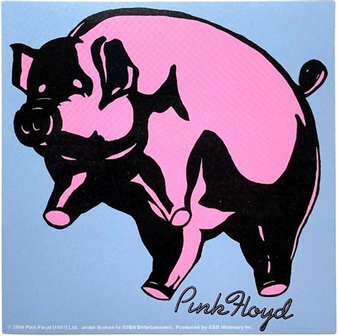 Pink Floyd Animals Pig Sticker [LP Vinyl Record Album Cover] Rock ...