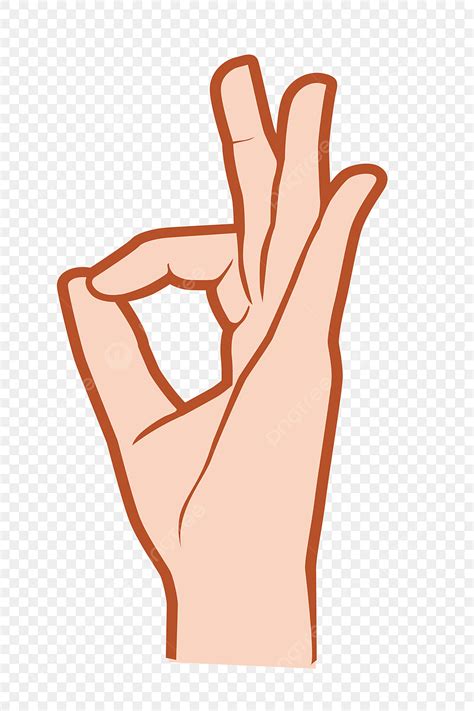 Ok Gesture Vector Art PNG, Ok Gesture Cartoon Illustration, Cartoon Illustration, Gesture ...