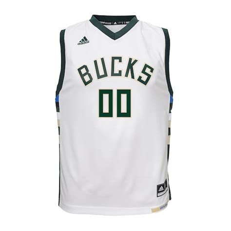 Youth Milwaukee Bucks adidas White Custom Home Jersey - NBA Store