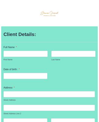New finance client Form Template | JotForm