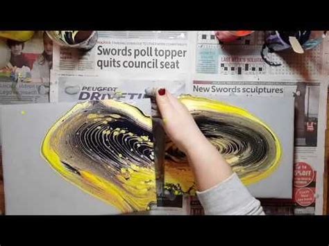 Acrylic Pour l Fluid Painting Techniques l Two Canvas Acrylic Pour l Floetrol - YouTube ...