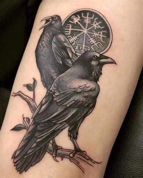 Viking Tattoos - Huginn and Muninn – The Twin Ravens | Viking tattoos, Viking tattoo sleeve ...