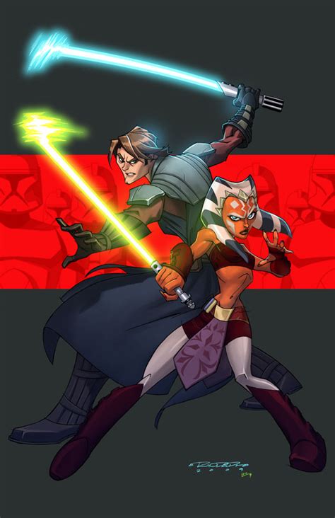 Clone Wars::Anakin and Ahsoka by KharyRandolph on DeviantArt