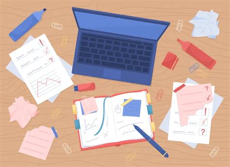 20 Unorganized Desk Illustrations - Free in SVG, PNG, EPS - IconScout