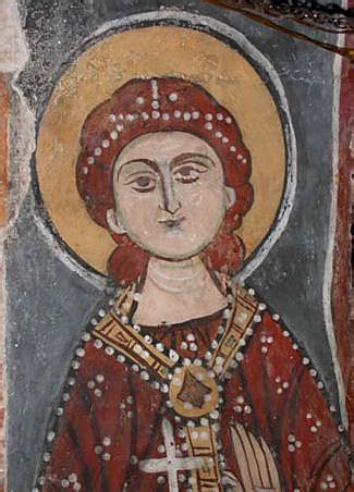 Deir Mar Mousa, Syrie, Ste Barbe, 1208 Fresco, Saint Barbara, Damascus Syria, Mural Painting ...