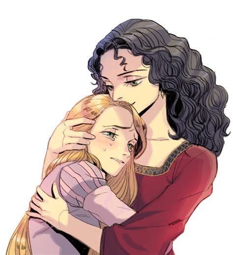 Rapunzel and Mother Gothel by cosom on DeviantArt