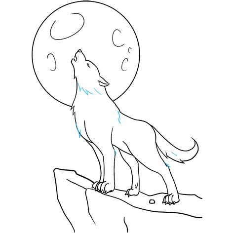 How to Draw a Wolf Howling - Really Easy Drawing Tutorial | Cool wolf drawings, Cute wolf ...