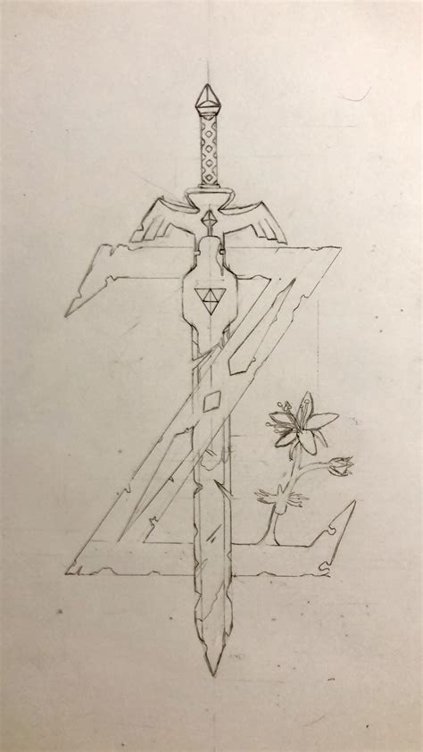 Master Sword Drawing - alter playground