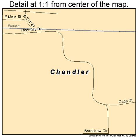 Chandler Texas Street Map 4814224