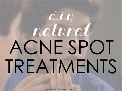 diy natural acne spot treatments | Acne spots, Acne spot treatment diy ...