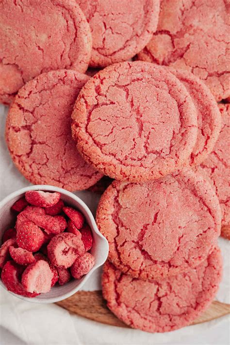 Soft and Chewy Pink Sugar Cookies - Alpine Ella