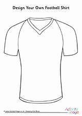 Printable Football Shirts sketch template