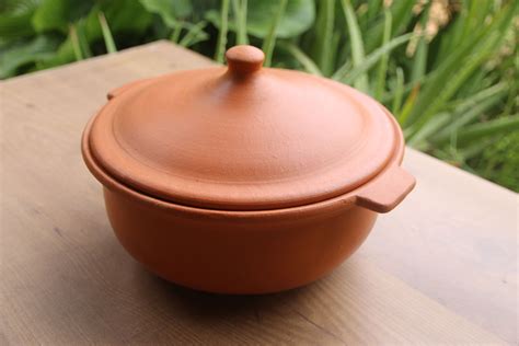 Clay Pot Cookware : Glazed Flameproof Ceramic Cooking Pot Flameware ...