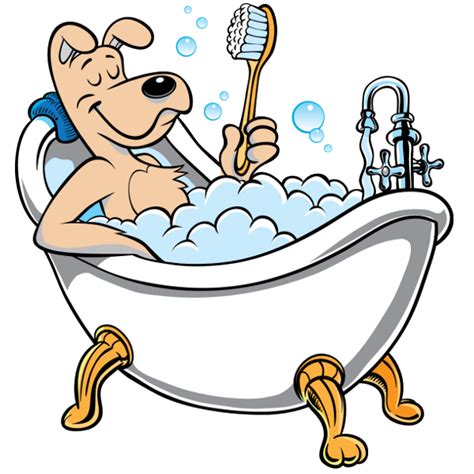 dog fun art | Funny Bath Cartoon Funny dog bath - cartoon | Dog soap, Funny animal images, Dog wash