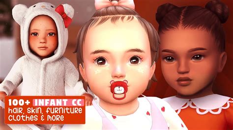 💗💗 100+ Cutest Sims 4 Infant CC Haul | Base Game | SnootySims Infant CC - YouTube