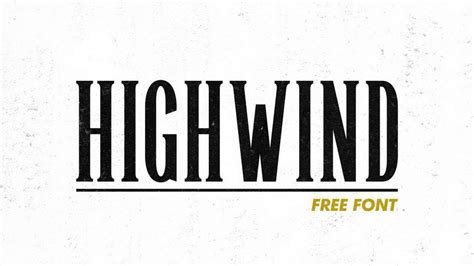 Highwind Free Font · Pinspiry